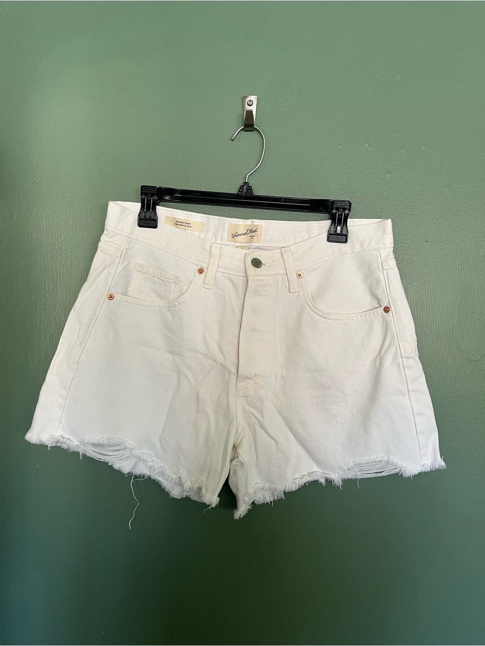 White Denim Shorts